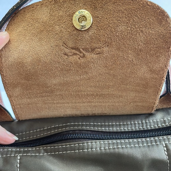 Longchamp Le Pliage Type “S” - Modèle Dépose Olive Green & Saddle Brown … - Picture 9 of 12